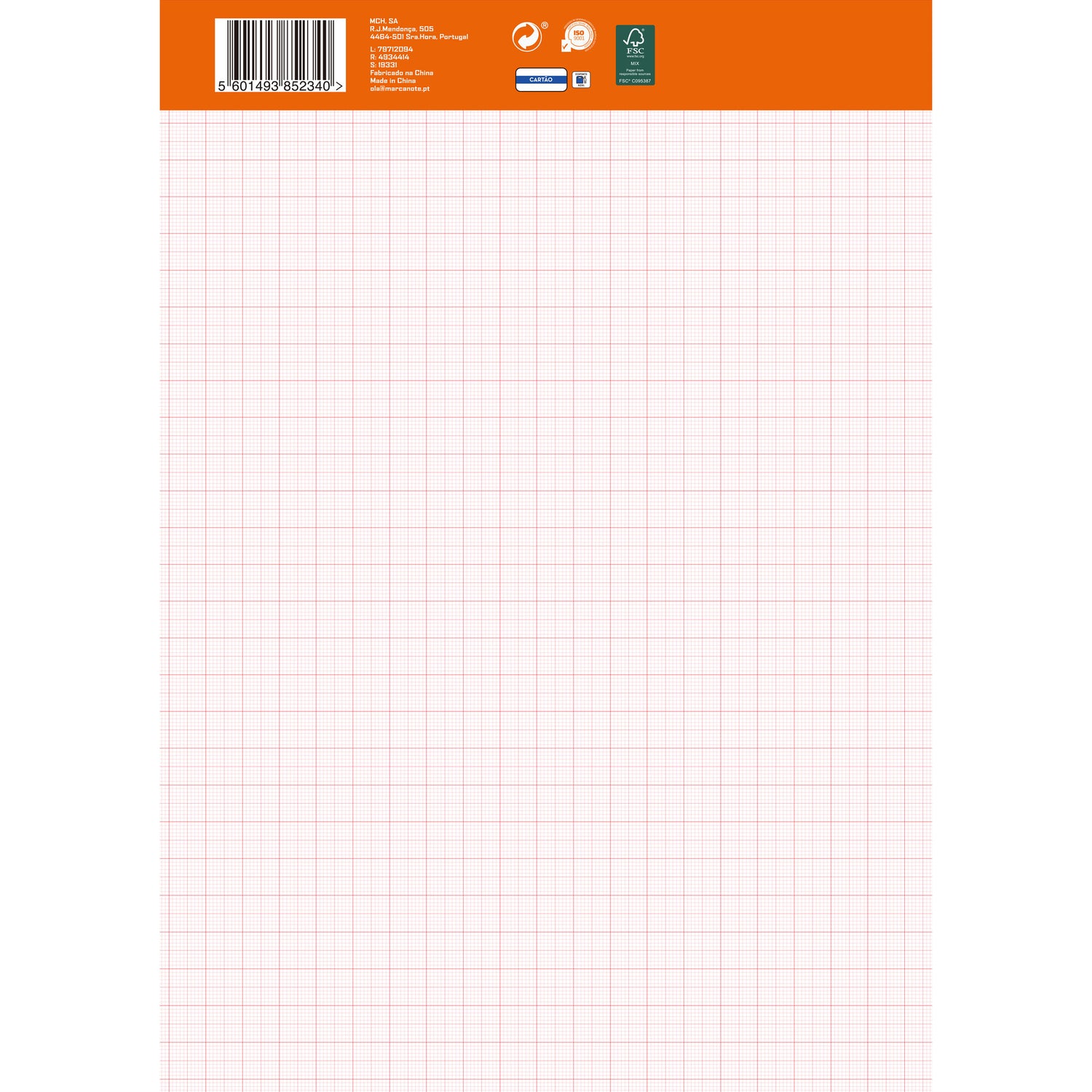 Bloco Papel Milimétrico Formato A4 10 F Note!