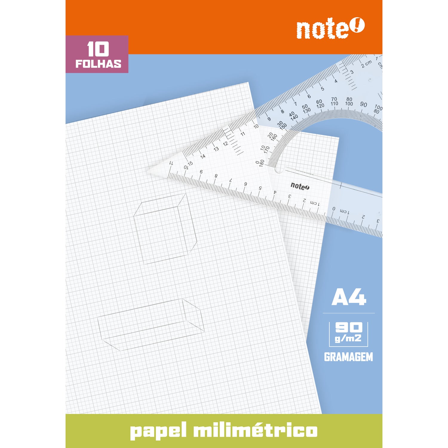 Bloco Papel Milimétrico Formato A4 10 F Note!