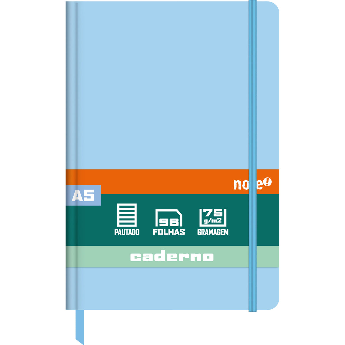 Caderno Agraf Formato A5 C.Dura Com Elast P Sh Pastel