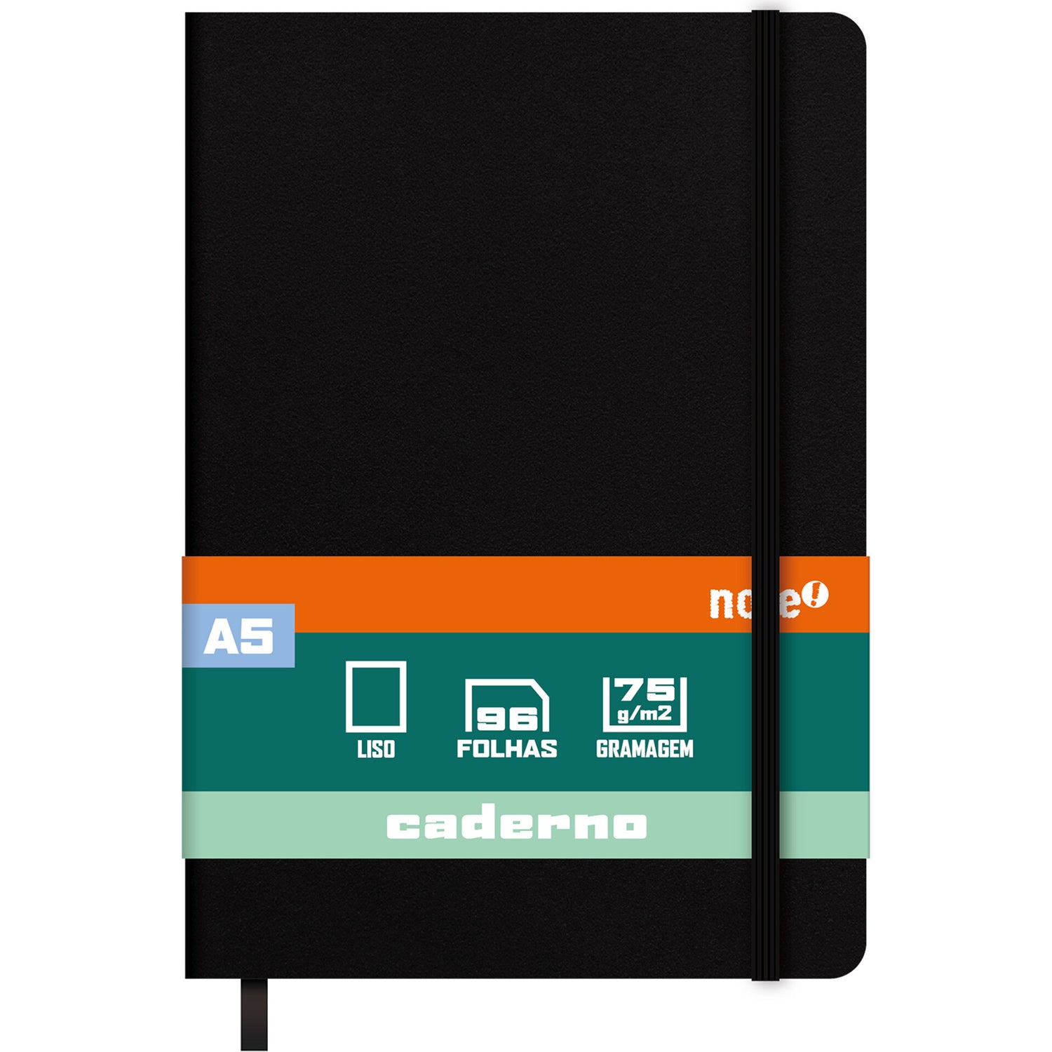 Caderno Agraf Formato A5 C.Soft Com Elast Sh L Pt Note
