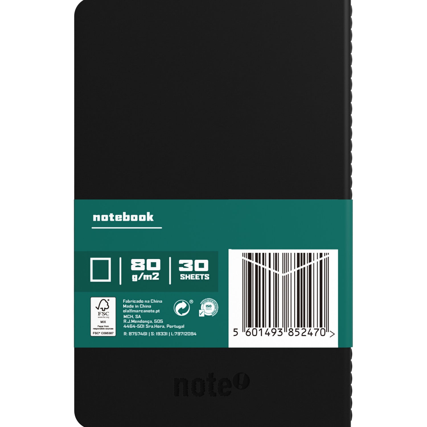 Conjunto 3 Caderno Agraf 9*14 Centímetros L 30 F 80 G Note!