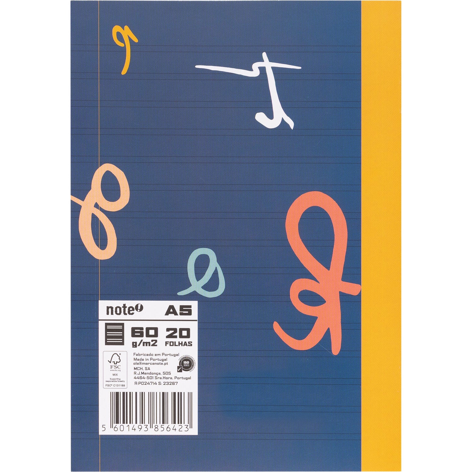 Caderno Agraf Formato A5 2 Linhas 20 F 26 Note!