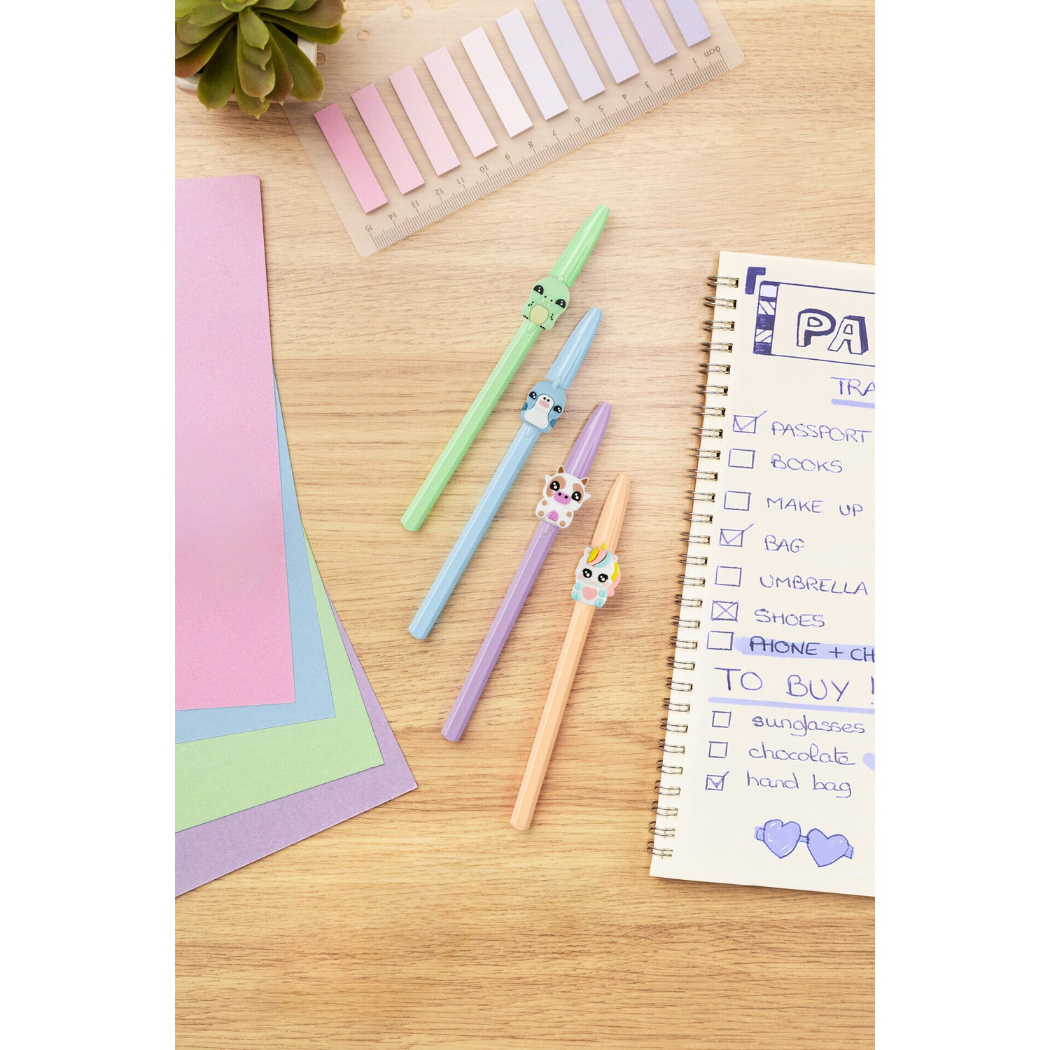 Esferográfica Cristal Figurine Vaca/ Unicórnio 2 Unidades Bic