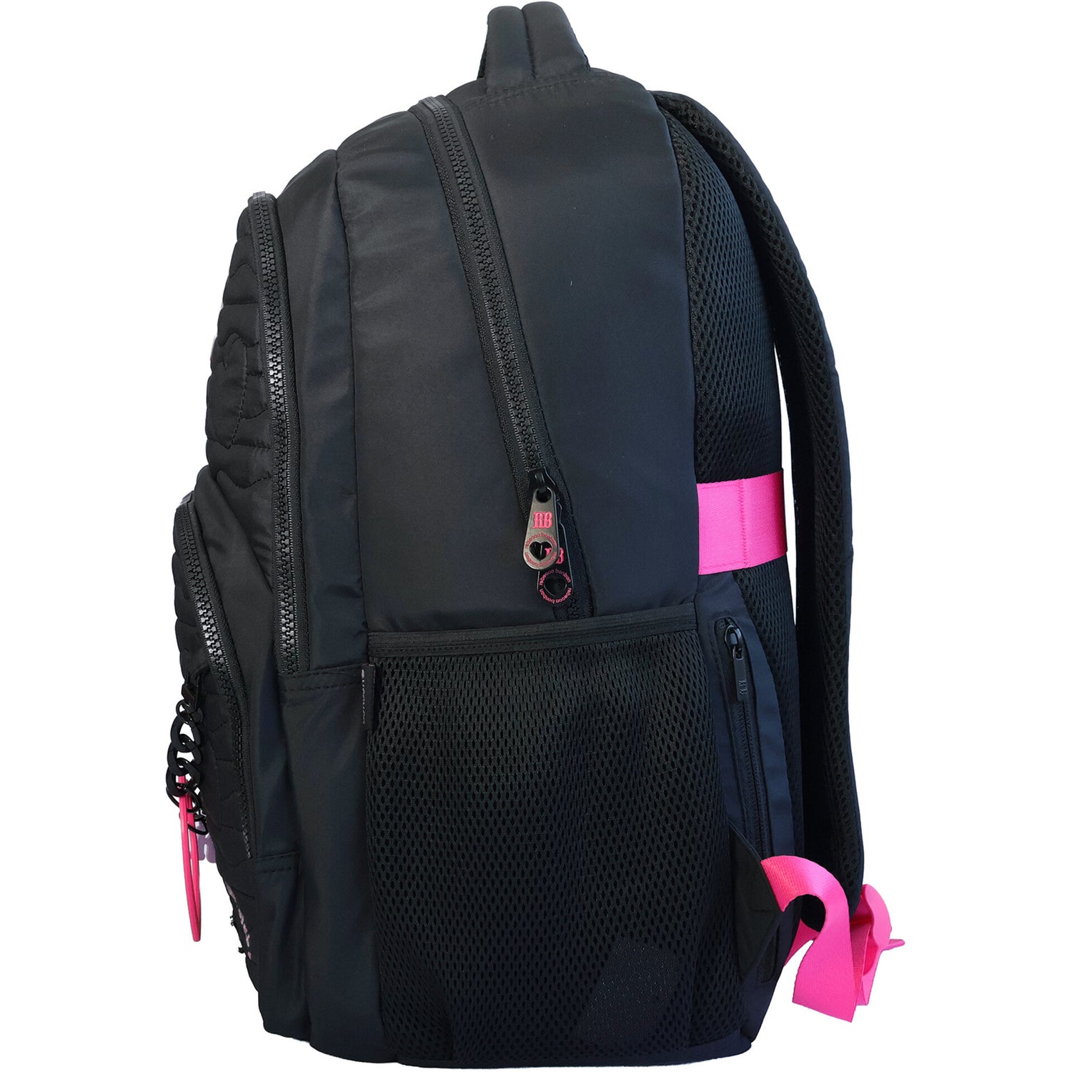 Mochila Corações Preto Rebecca Bonbon