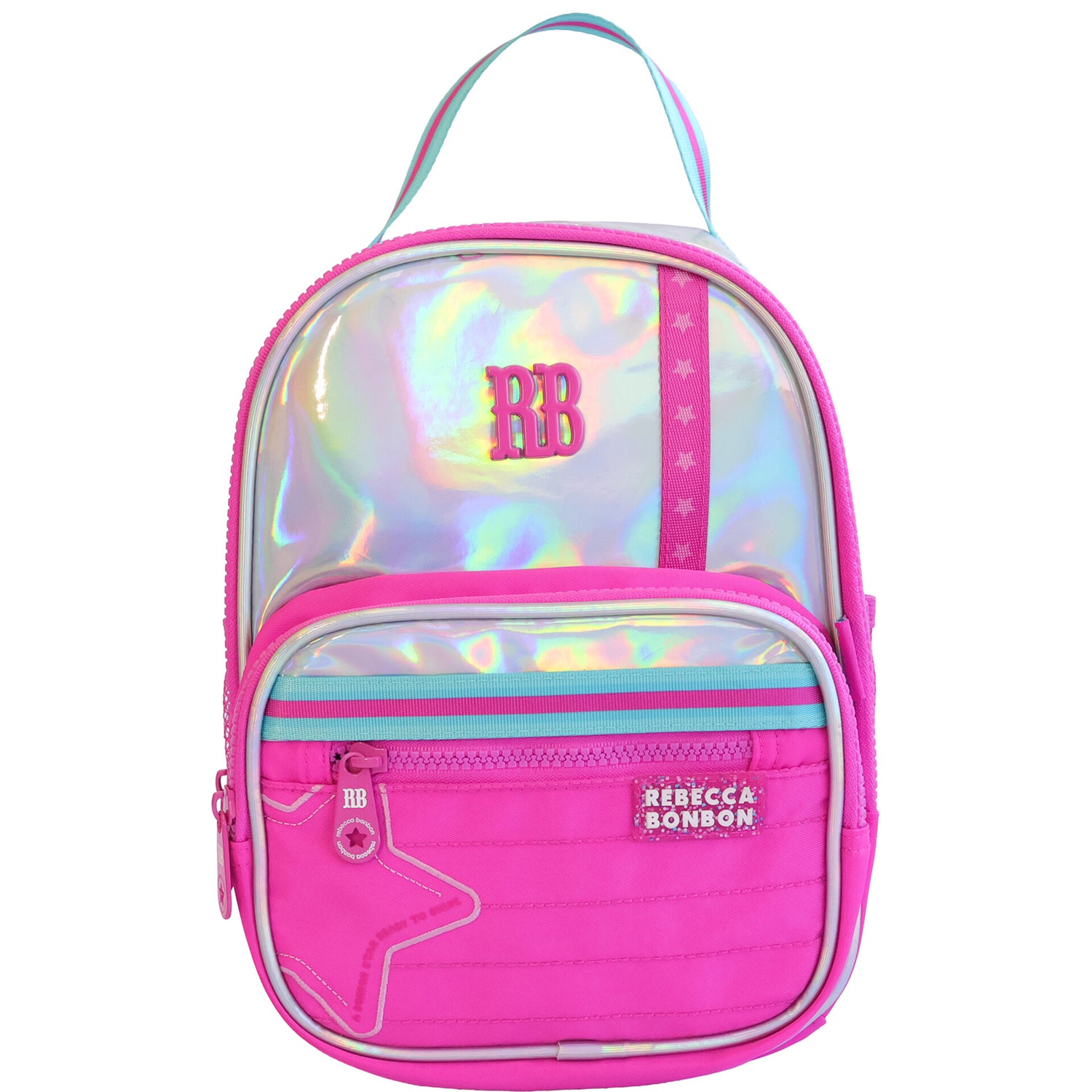 Saco Lanche Holo Rosa Rebecca Bonbon
