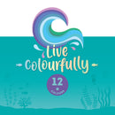 Conjunto 12 Lápis Cor Live Colourfully-Ocean