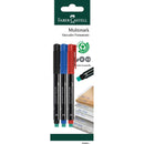 Marcador Perm Md Multimark Sortido 3 Unidades Faber Ca