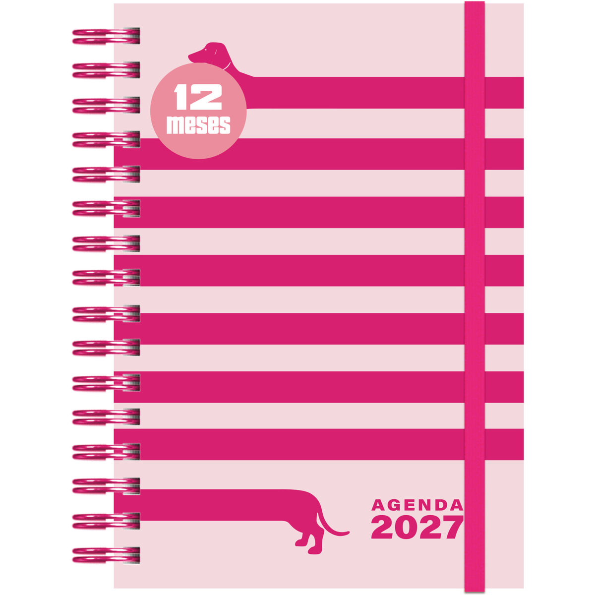 Agenda Formato A5 2027 Espiral 12 M Sem Dogs Note!