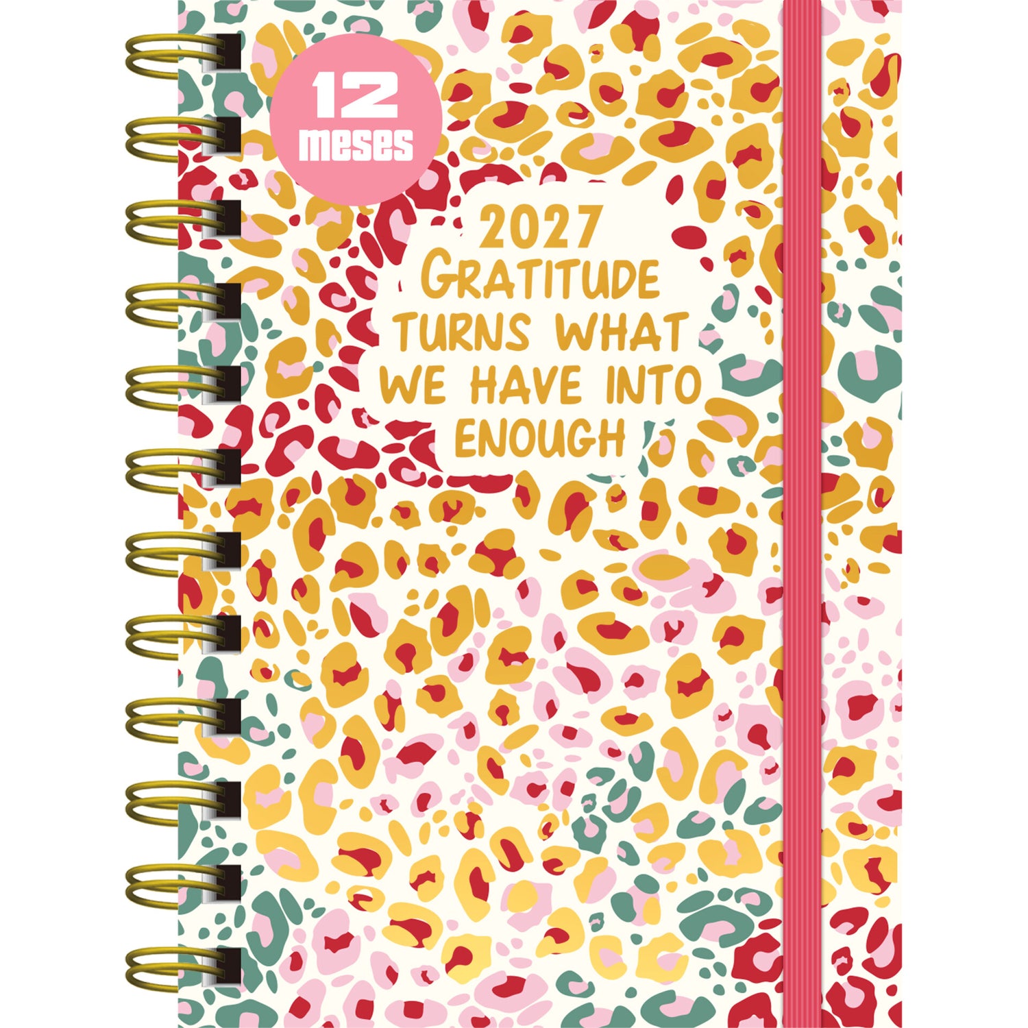 Agenda Espiral A6 2027 12 Meses Semanal Petals (várias opções) Note!