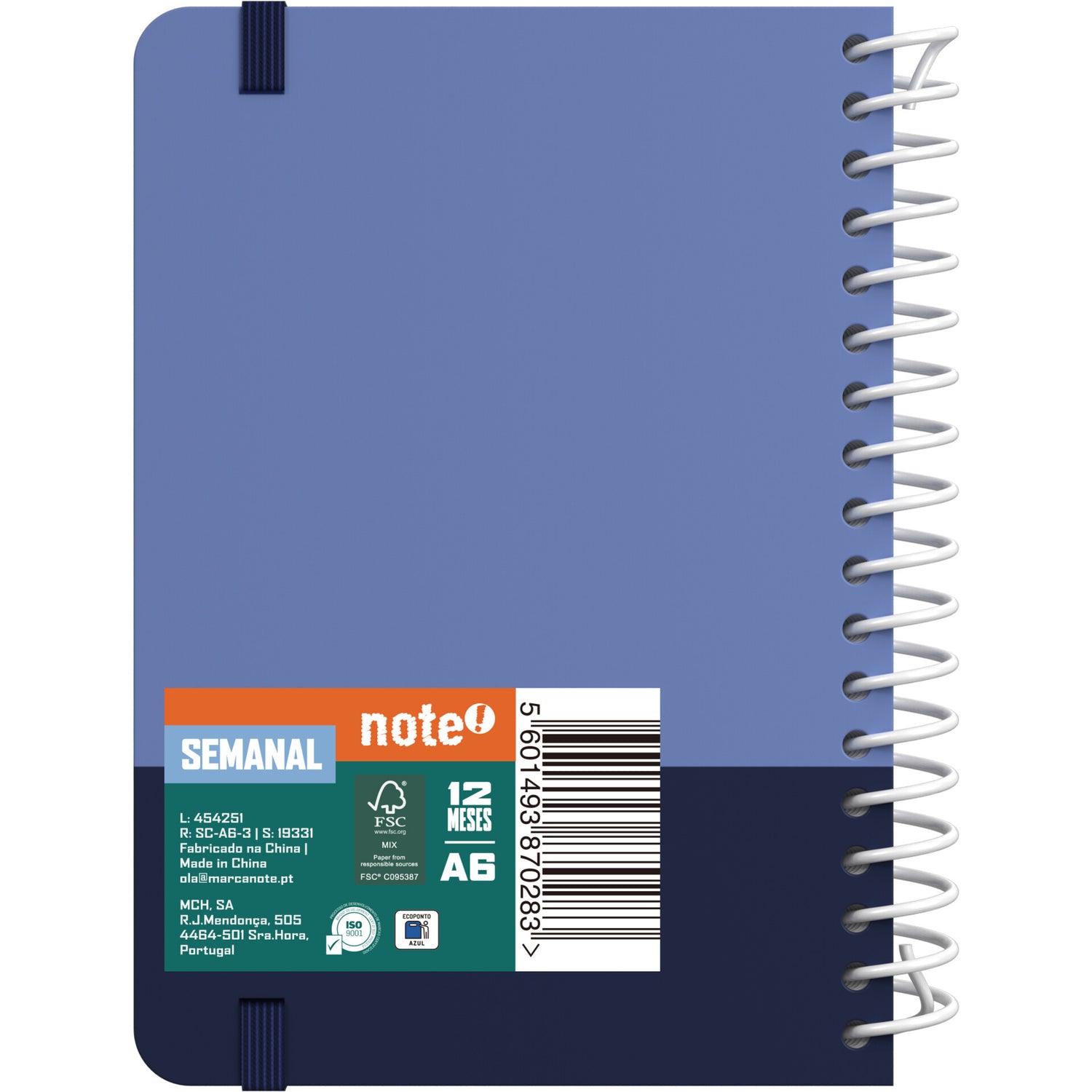 Agenda A6 2027 Esp 12 M Sem Classic Note!