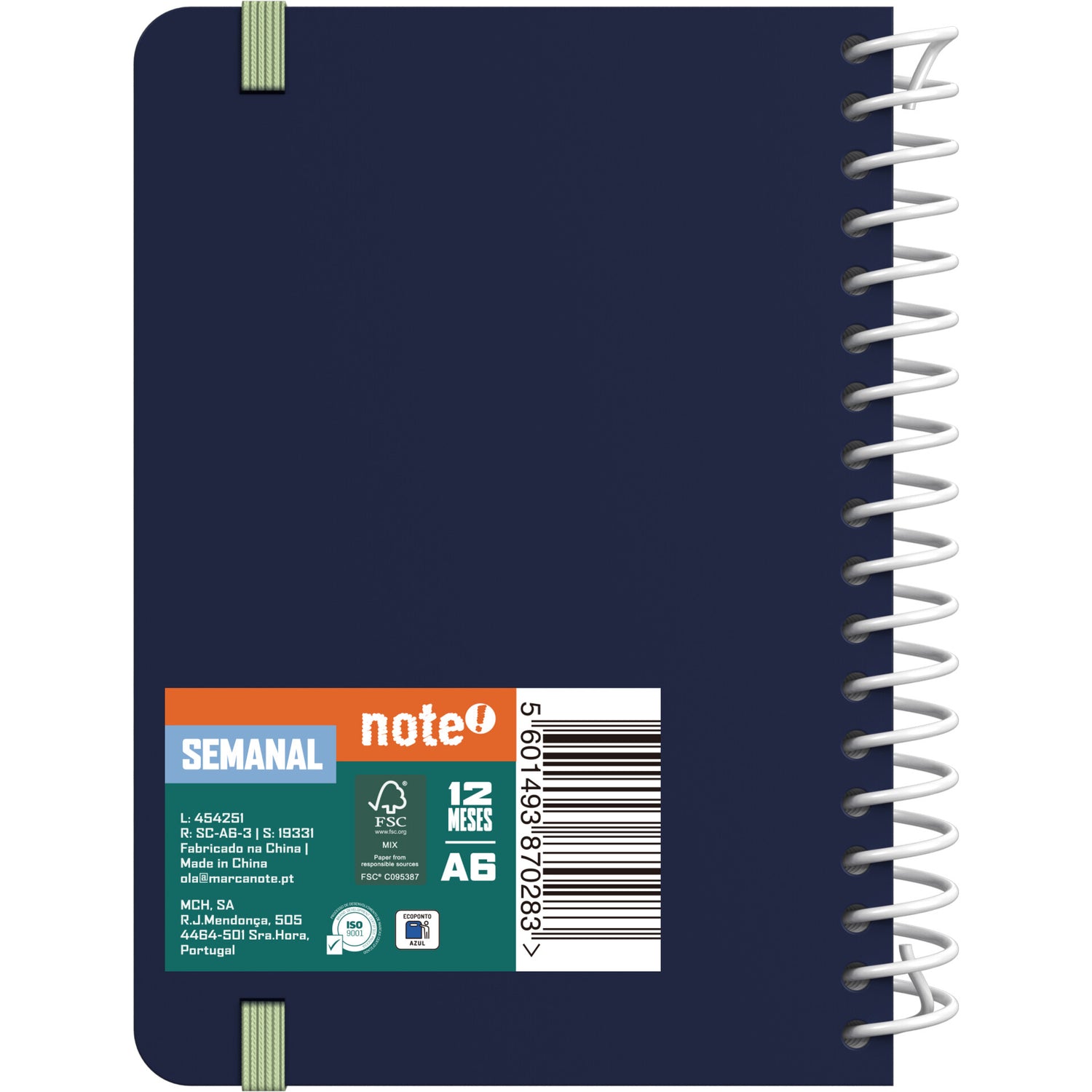 Agenda A6 2027 Esp 12 M Sem Classic Note!