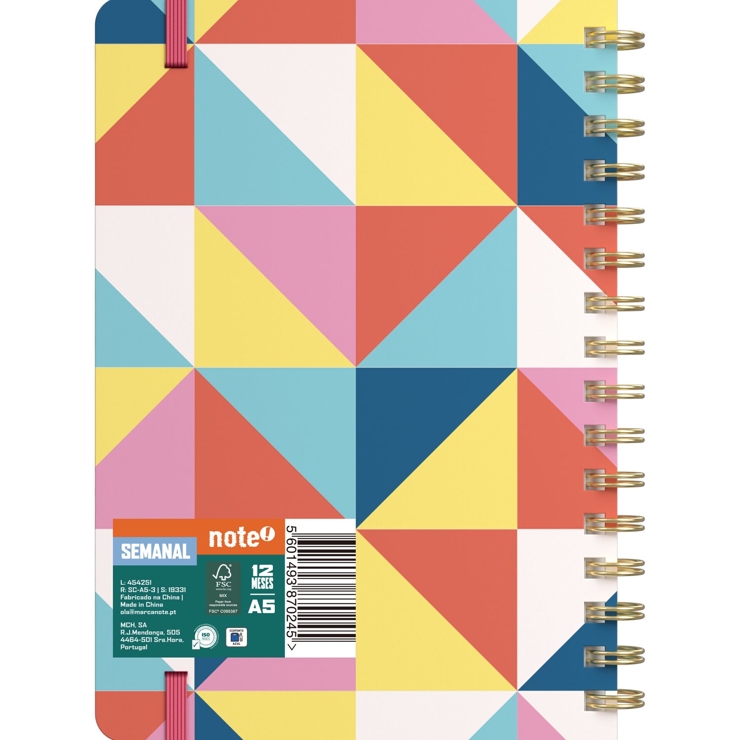 Agenda Formato A5 2027 Esp 12 M Sem Personality