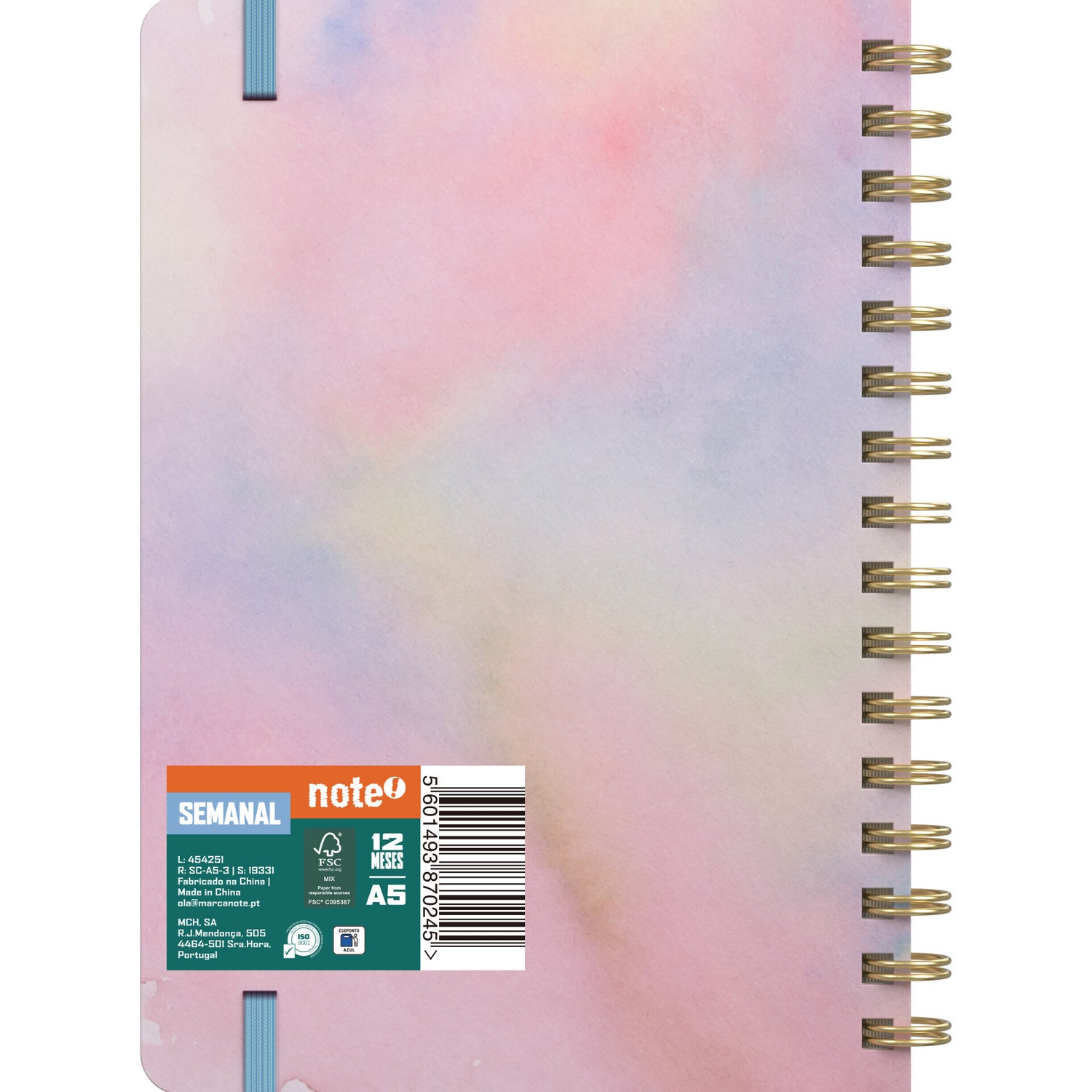 Agenda Formato A5 2027 Esp 12 M Sem Personality