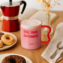 Caneca Vidro - Cool. Calm. Caffeinated.