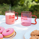 Caneca Vidro - Cool. Calm. Caffeinated.