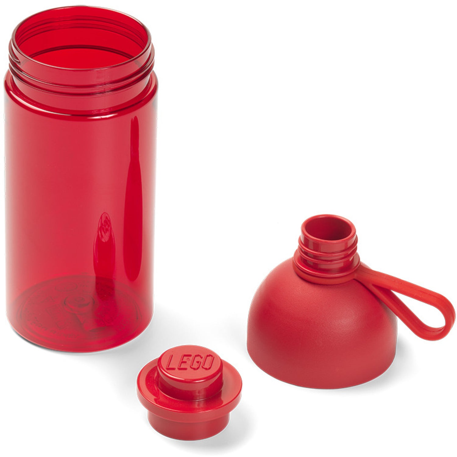 Garrafa 0,5 L Vermelho Transp Lego