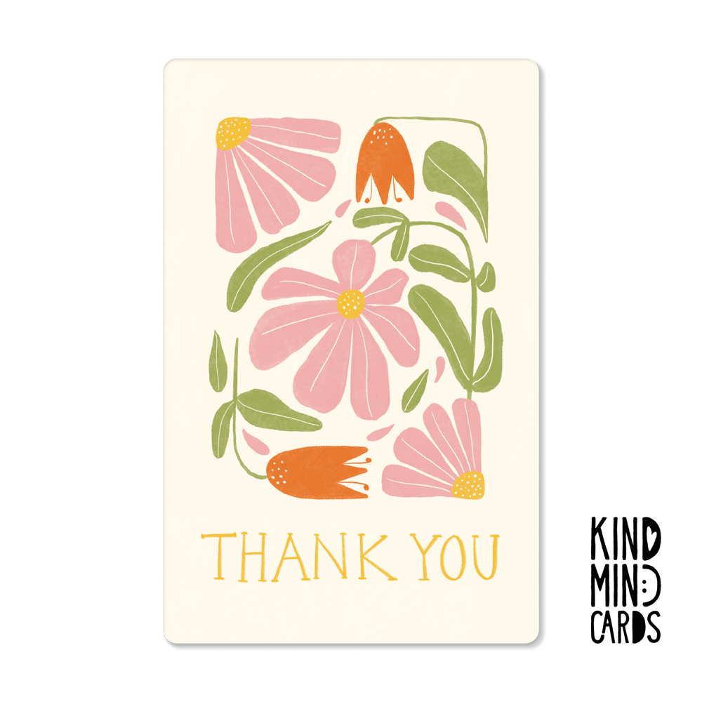 Postal - Thank You (Flowers)