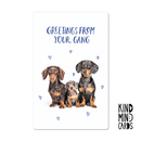 Postal - Greetings From Your Gang