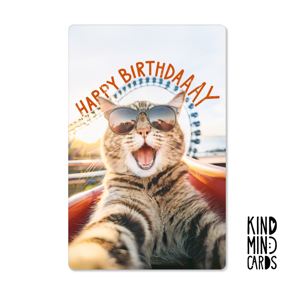 Postal - Happy Birthdaaay (Cat)