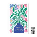 Postal - Happy Birthday (Flowers)