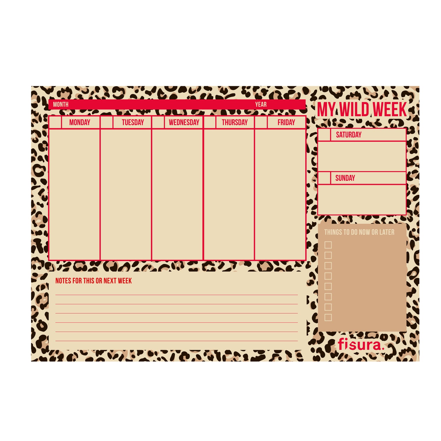 Planner Formato A4 - My Wild Week