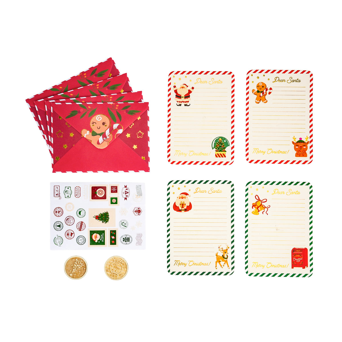 Conjunto Carta - Pai Natal