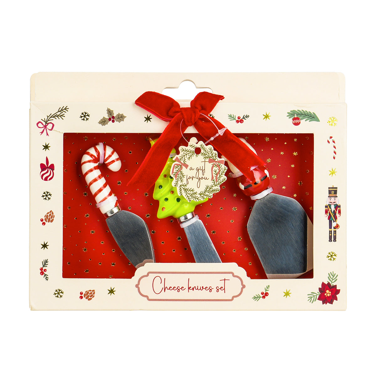 Conjunto Facas Queijo - Natal