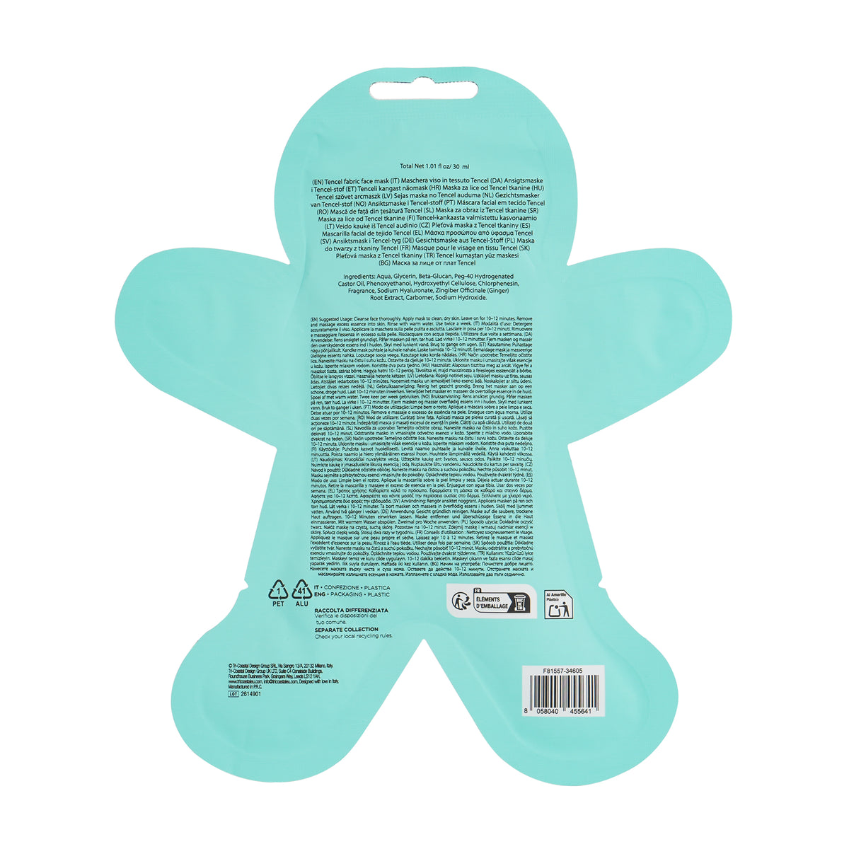 Máscara Facial - Gingerbread