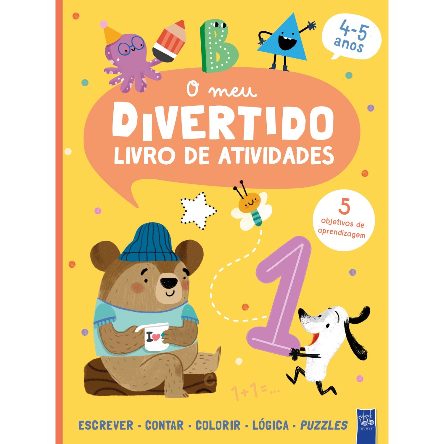 O Meu Divertido Livro De Atividades - Urso 4-5 Anos de Yoyo Books