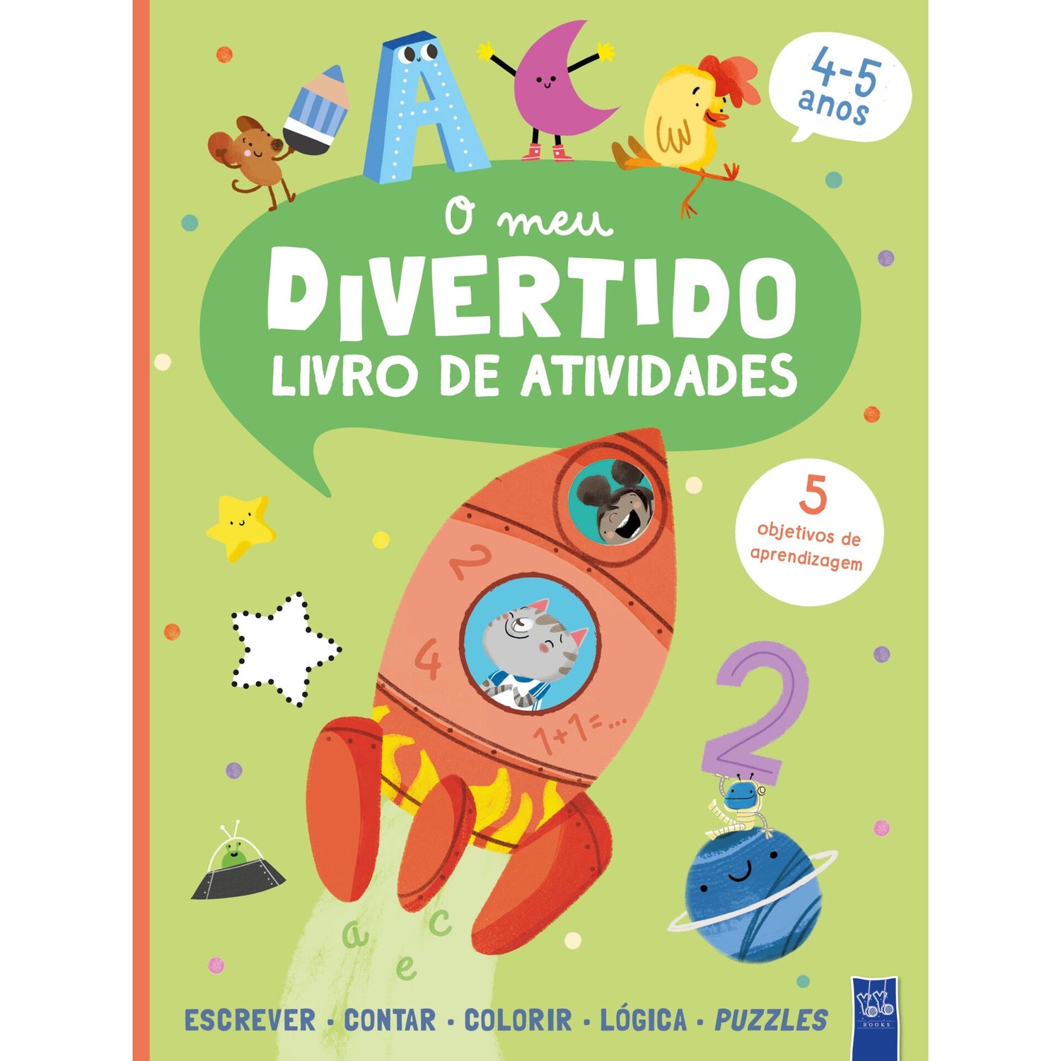 O Meu Divertido Livro De Atividades - Foguetão 4-5 Anos de Yoyo Books