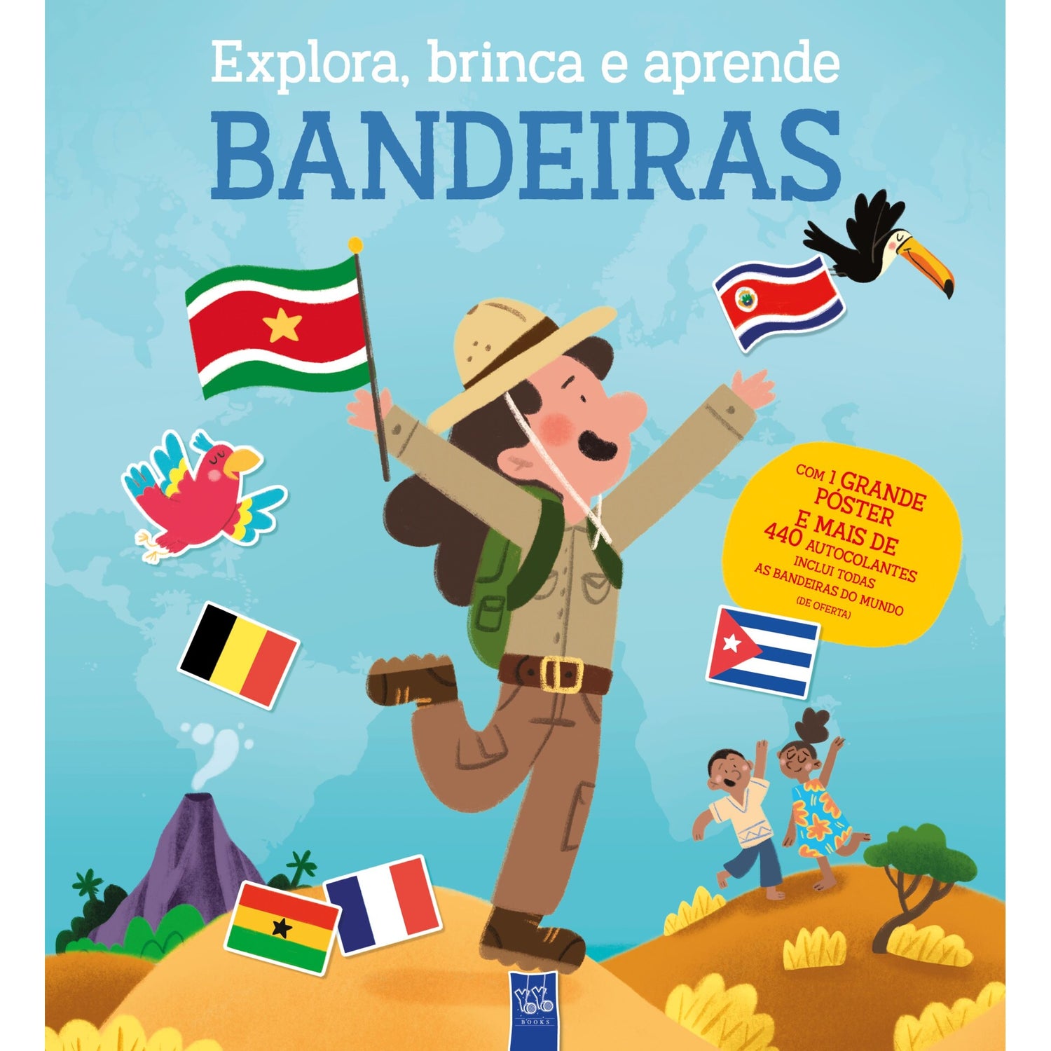 Explora, Brinca E Aprende - Bandeiras de Yoyo Books