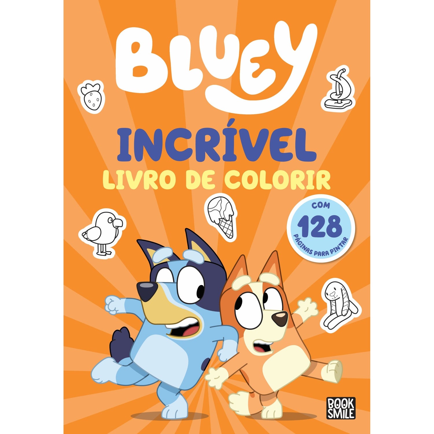 Bluey Incrível Livro De Colorir de Boosmile
