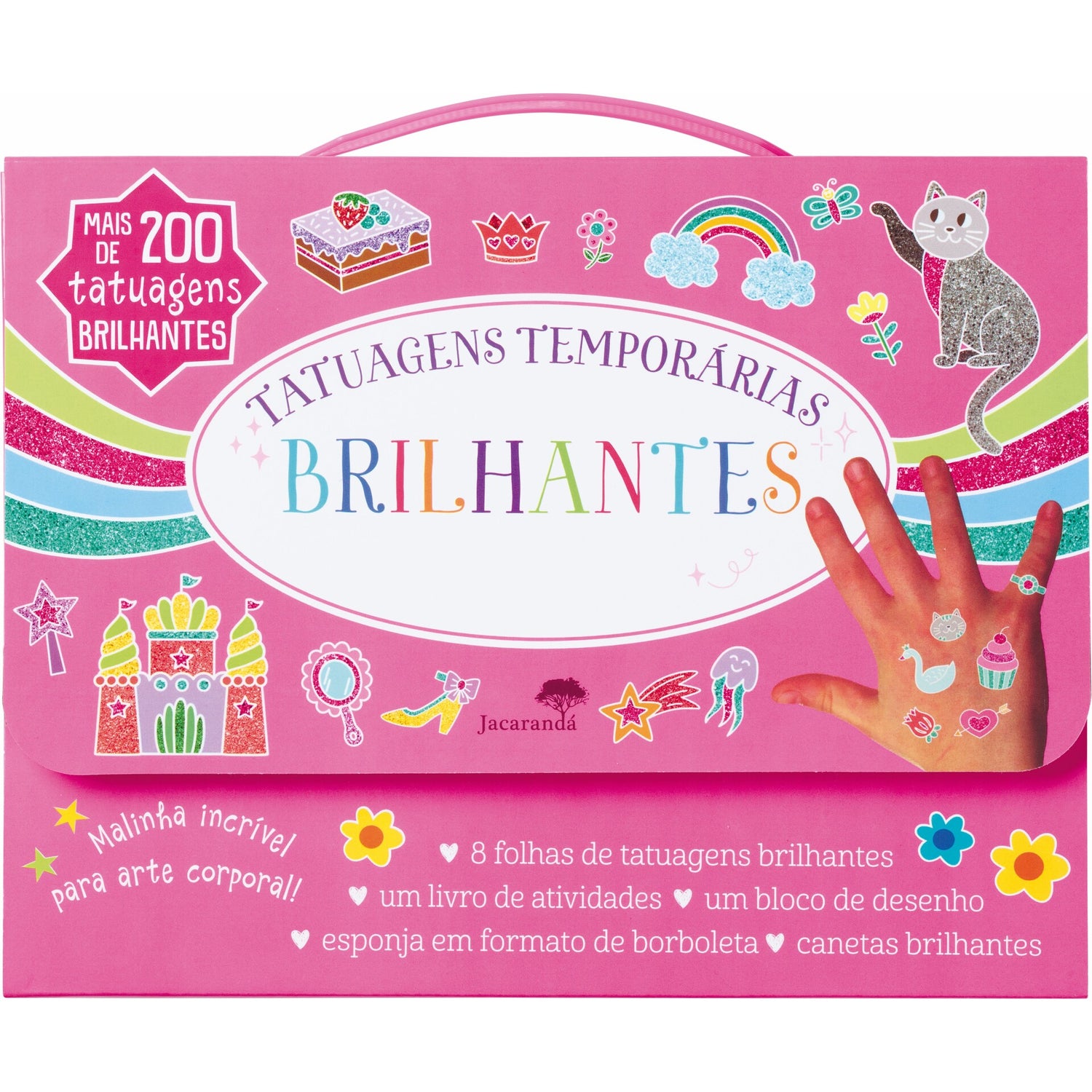 Brilhantes - Tatuagens Temporarias - Mala De Atividades de Livro