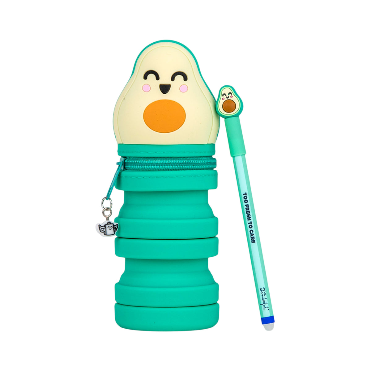 Estojo Silicone Com Bo-Bo - Abacate