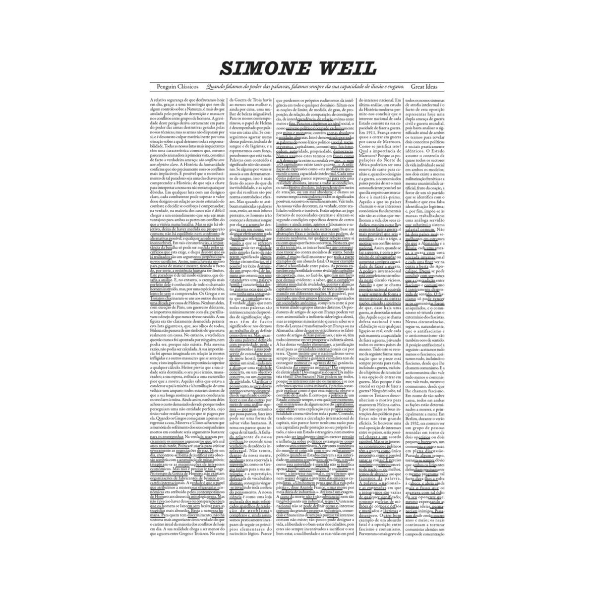 O Poder Da Palavra de Simone Weil