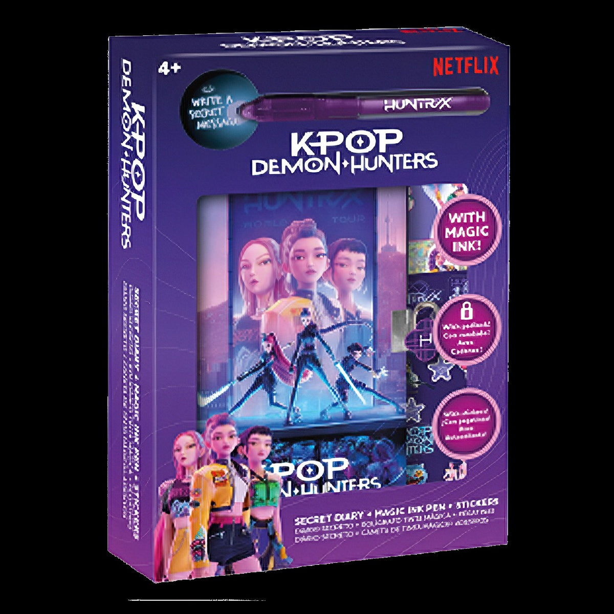 Diário Secreto Com Caneta Mágica - Kpop