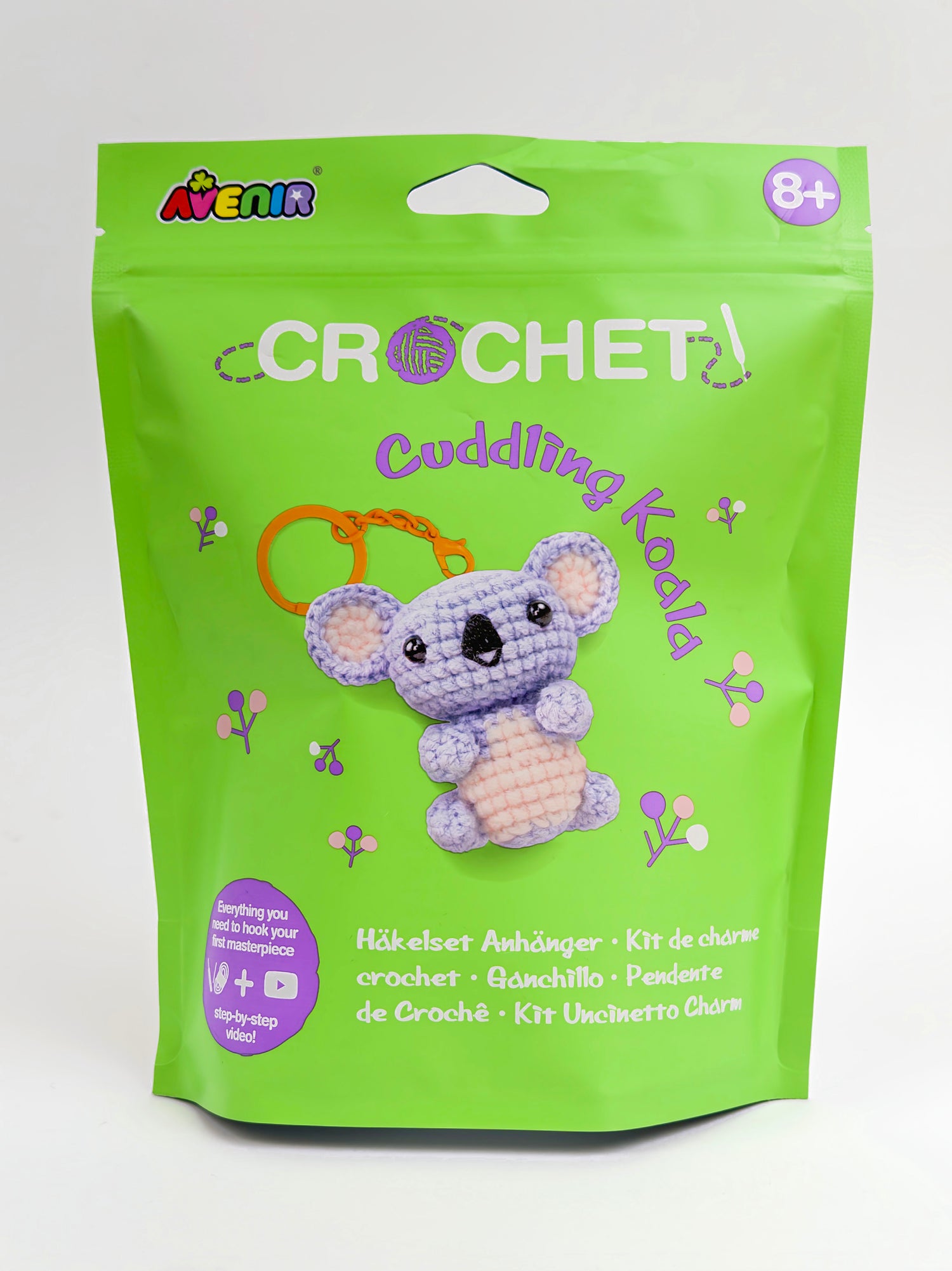 Conjunto Diy Crochet - Cuddling Koala