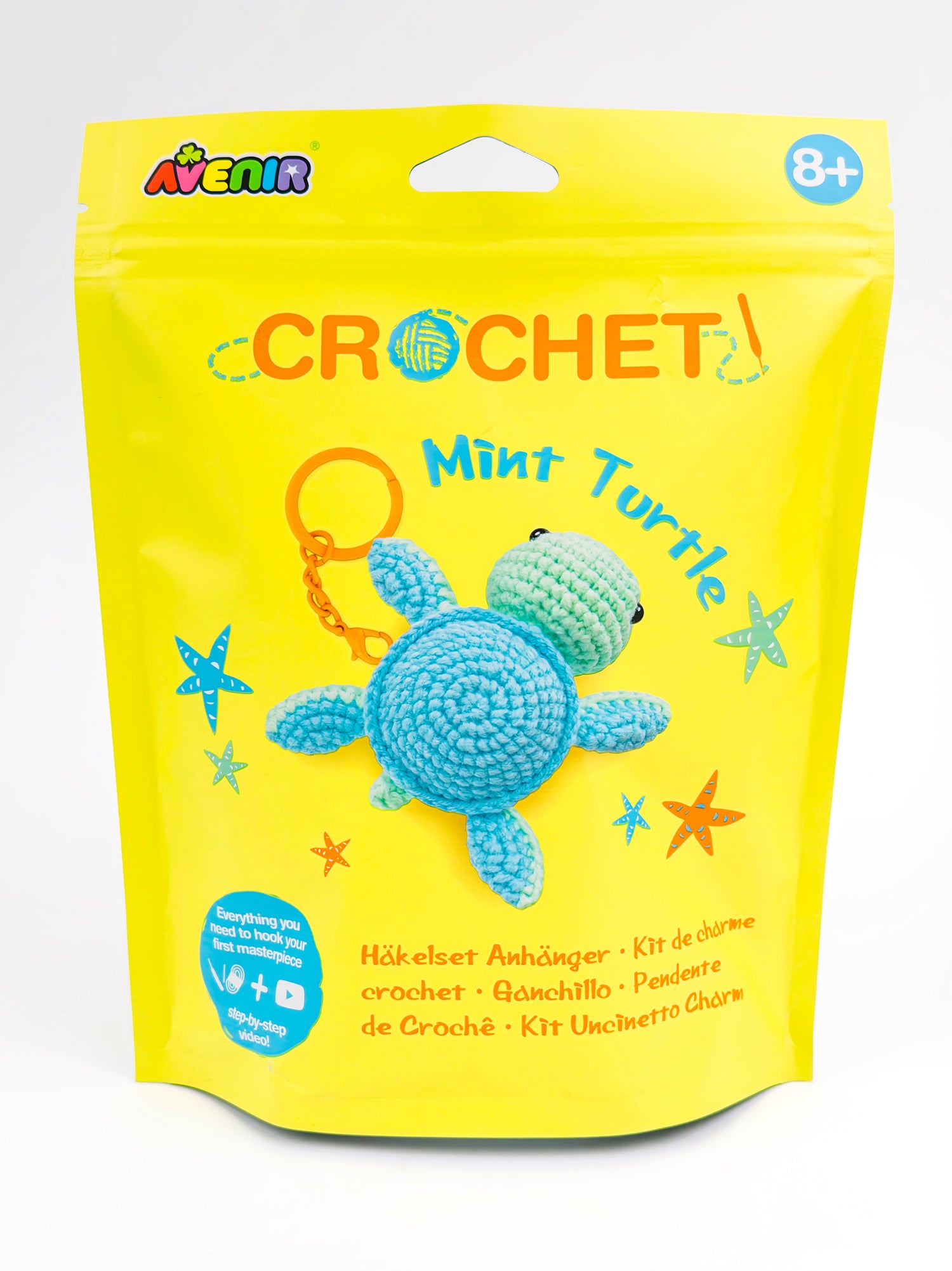 Conjunto Diy Crochet - Mint Turtle
