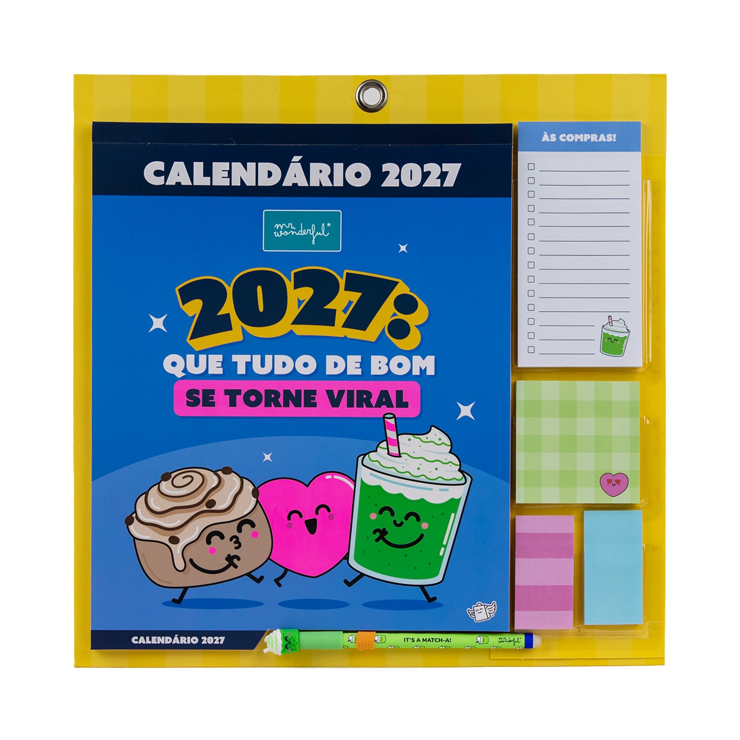 Calendário Parede 2027 30 X30 - Tudo Bom