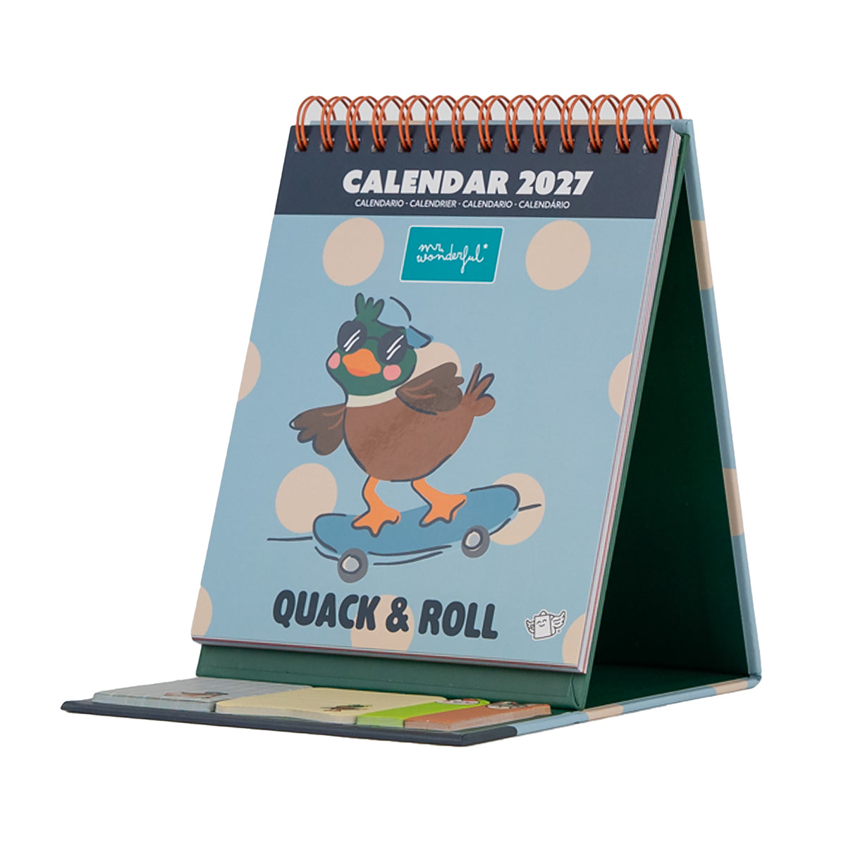 Calendário Secretária 2027 - Quack Roll