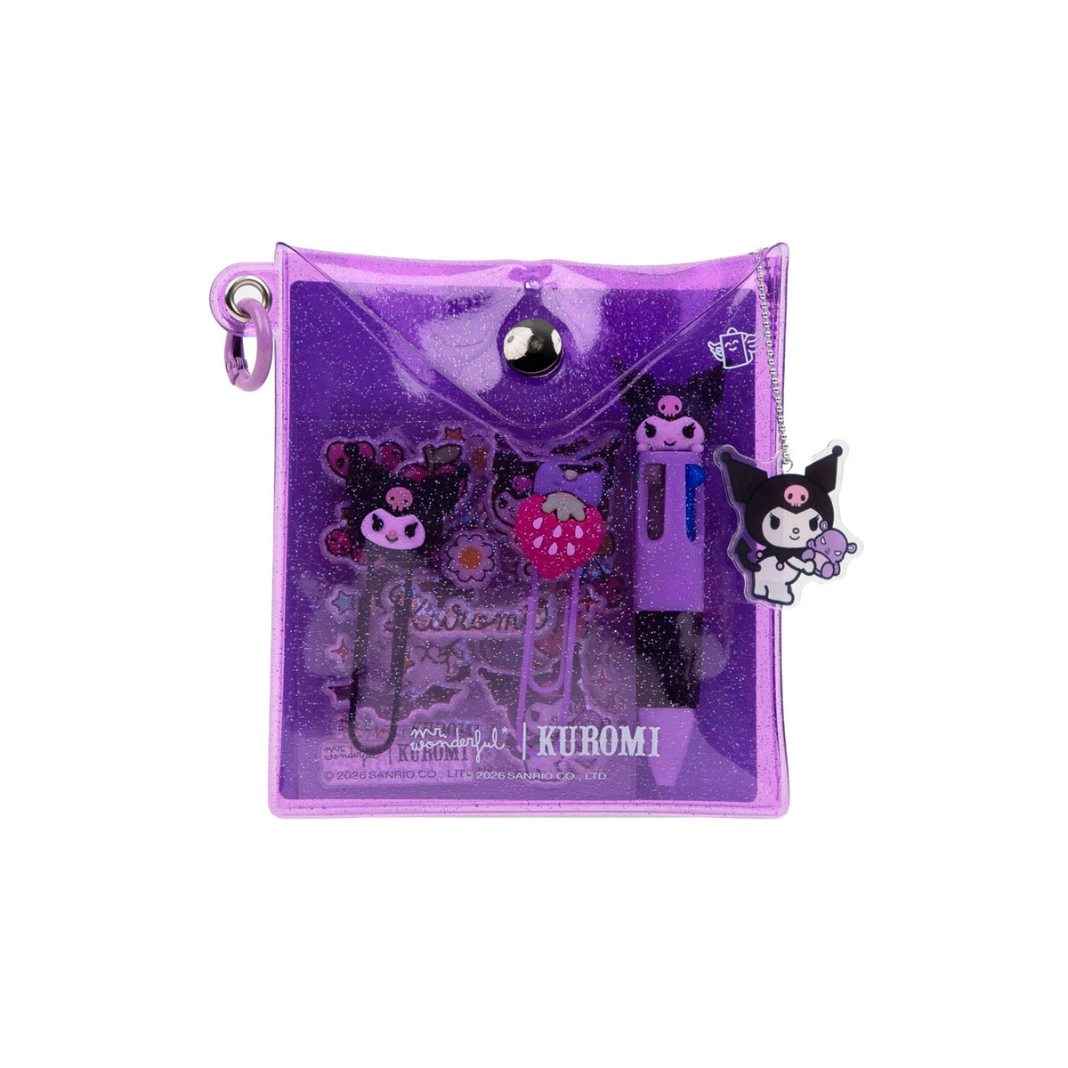Conjunto Decoração Agenda - Kuromi