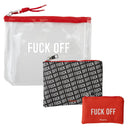 Conjunto 3 Necessaires - Fuck Off