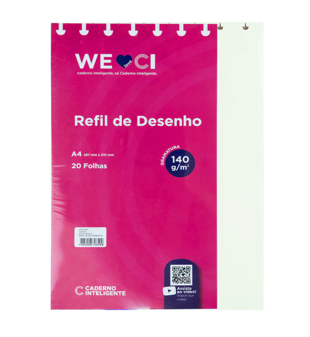 Recargas Desenho Grande 140G 20 Folhas