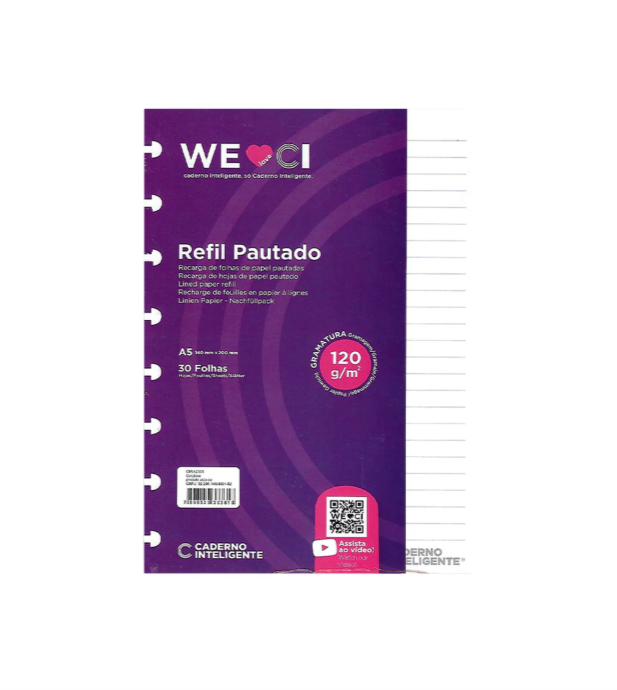 Recargas A5 Pautado 120G Inteligente